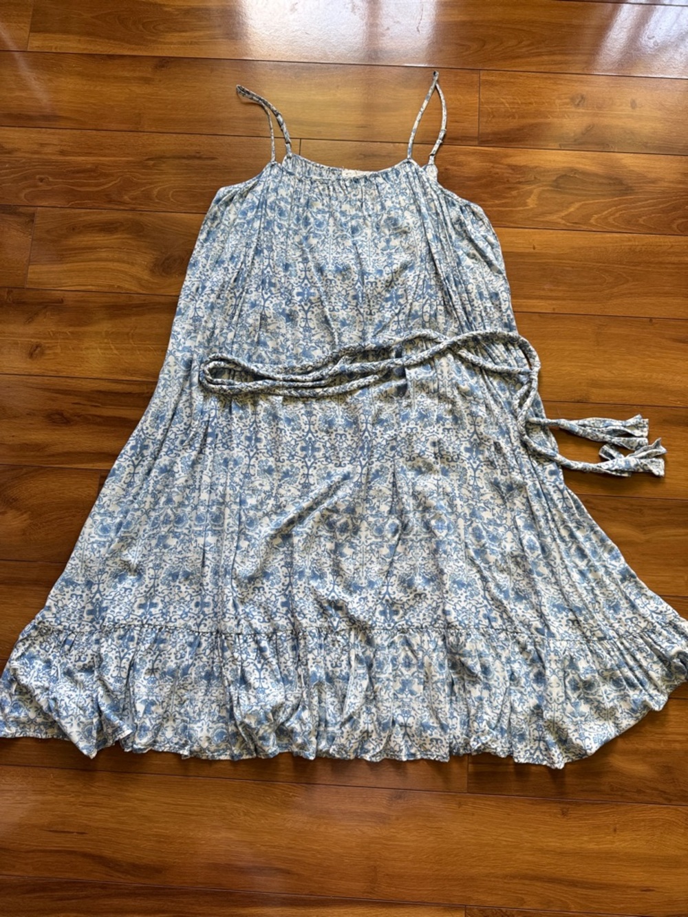 Blu Pepper Blue Midi Dress L
